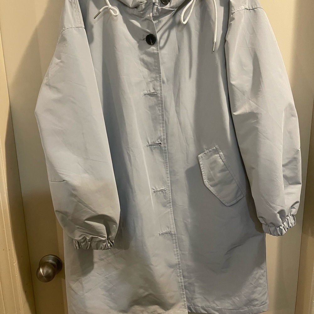 Nordstrom Light Gray Trench Coat
